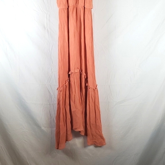 All In Favor Peach Pink‎ Midi Dress - Picture 6 of 11